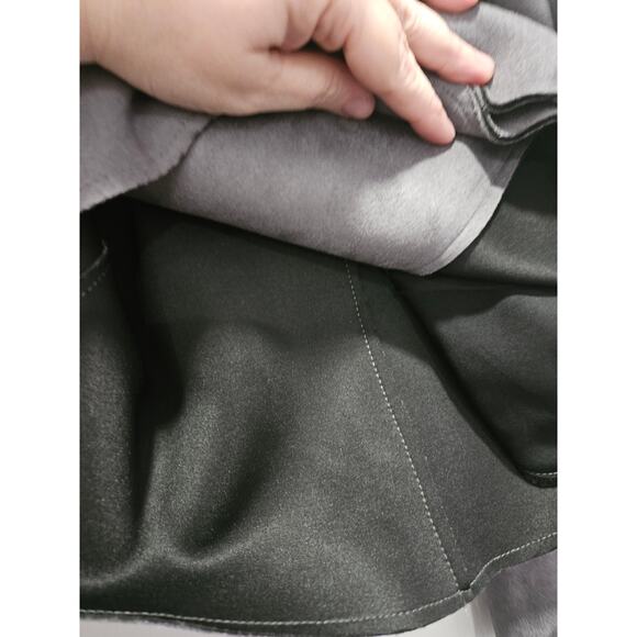 Kut from the Kloth Faux Suade Vegan Leather Gray Moto Jacket Size S Womens - Picture 6 of 12